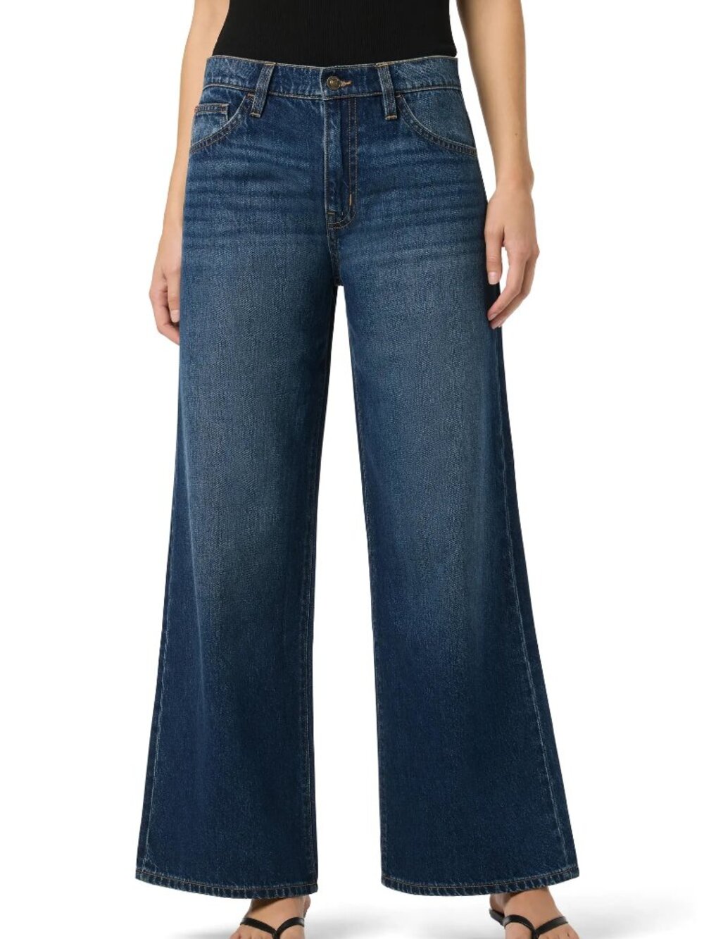 Hudson Low Rise Relaxed Wide Leg Jeans in Latrobe